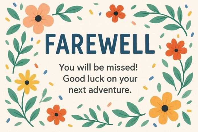 Virtual Farewell Card